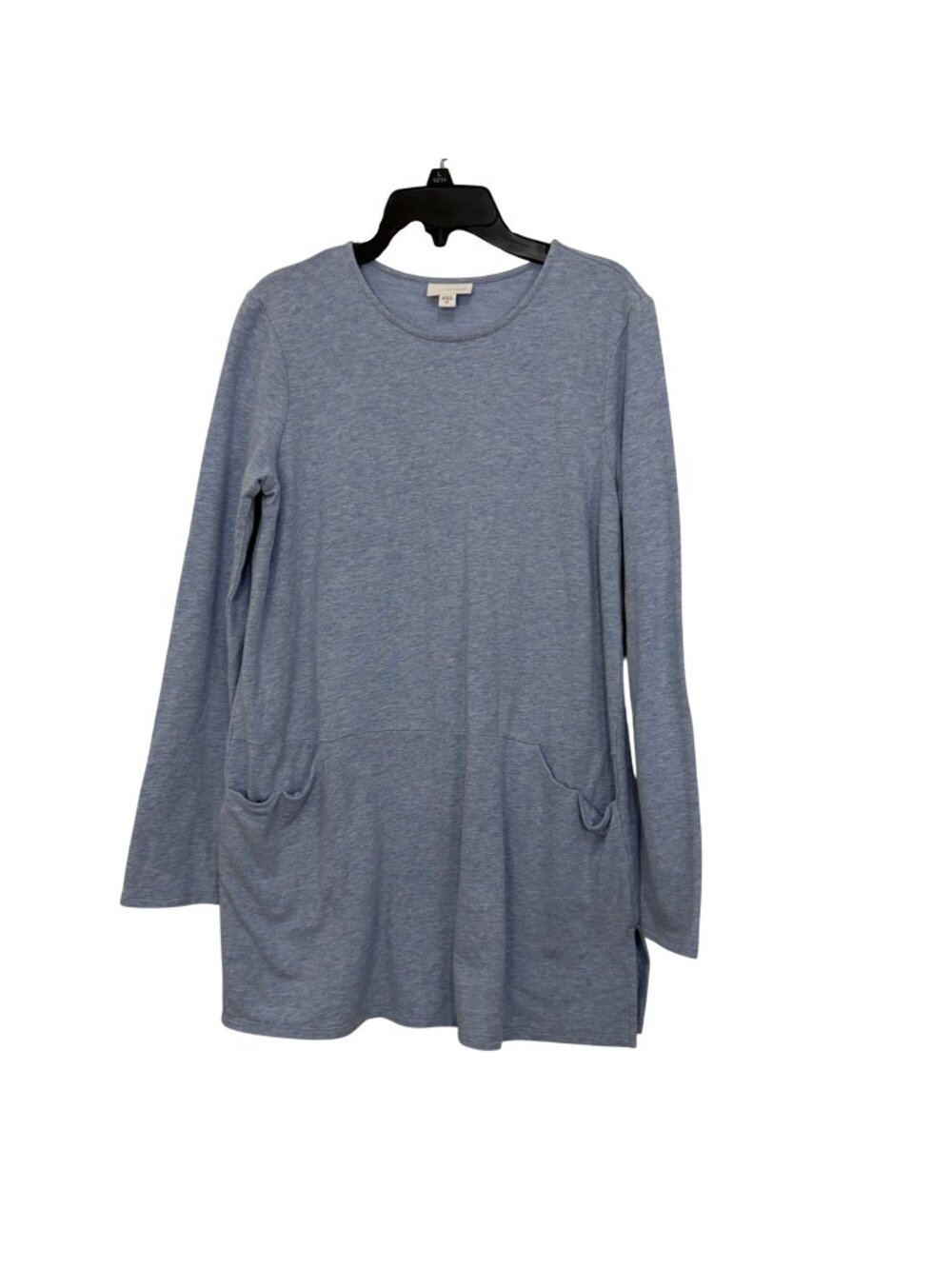 Pure Jill Women Light Blue Long-Sleeve Tunic Top With Pockets Size XS Soft Blend